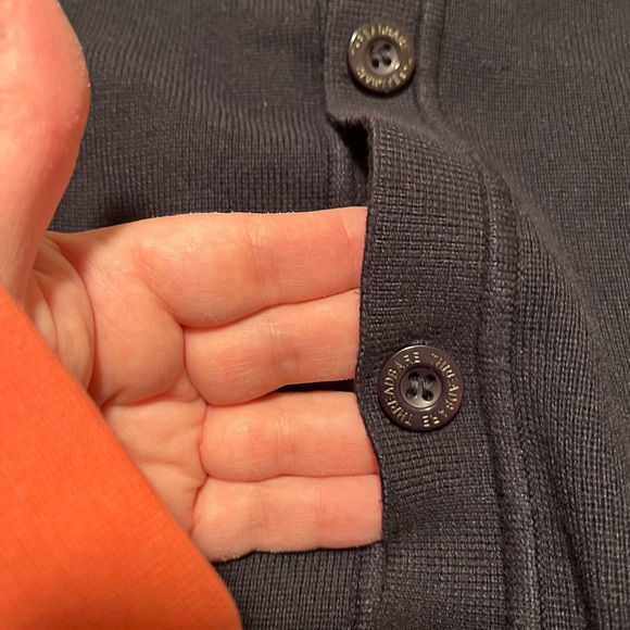 Threadbare Navy Button Down Sweater Knit - Picture 5 of 6